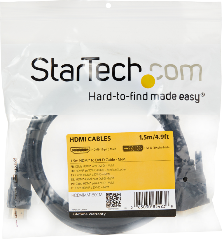 StarTech HDMI - DVI-D kábel 1,5 m