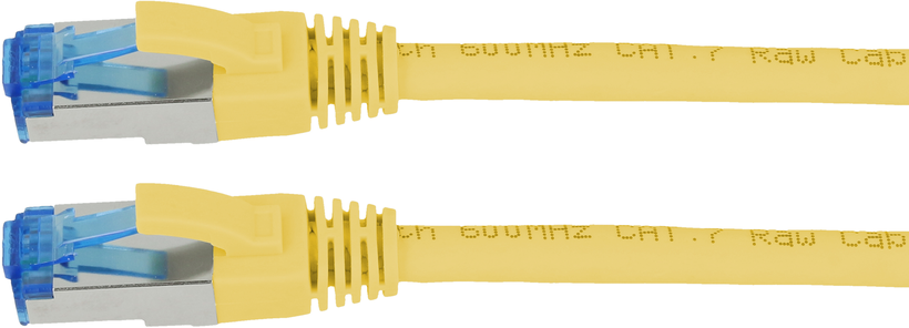 Câble patch RJ45 S/FTP Cat6a 15 m jaune