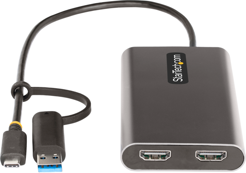 Buy Adapter USBA+C/m 2x HDMI/f (109BUSBCHDMI)