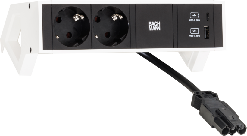 Power Strip 2-way + USB
