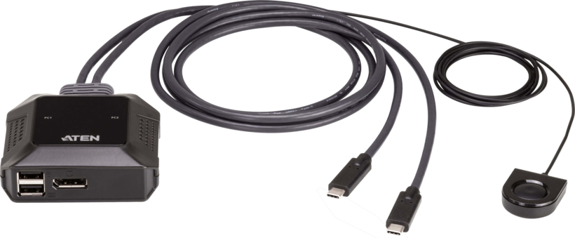 ATEN US3312 KVM Switch DP/Type-C 2-port