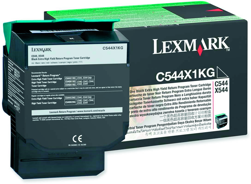 Tóner Lexmark C54x/X54x retornable negro