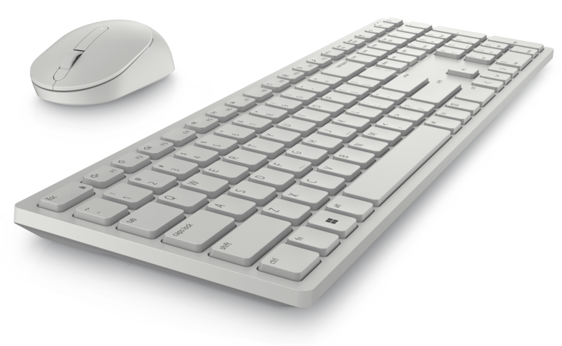 Set tastiera e mouse Dell KM5221W bianco