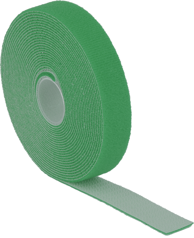 Klett-Kabelbinder Rolle 5000 mm grün