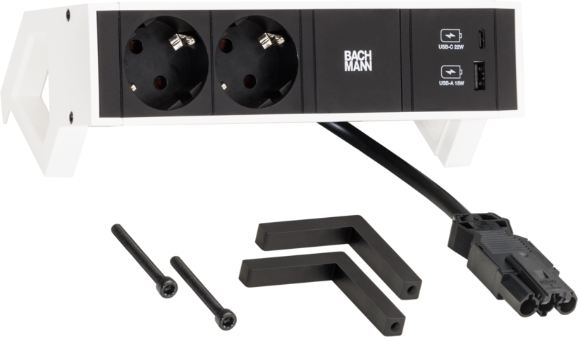 Power Strip 2-way + USB