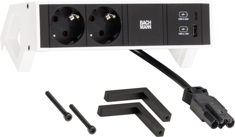 Power Strip 2-way + USB