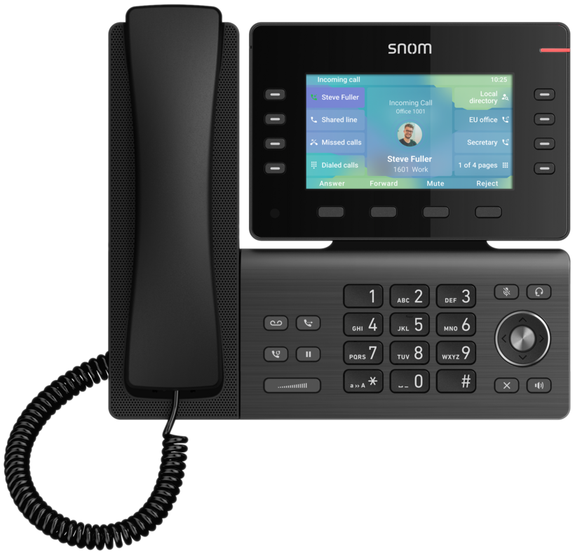 Snom D862 IP Desktop Telefon schwarz