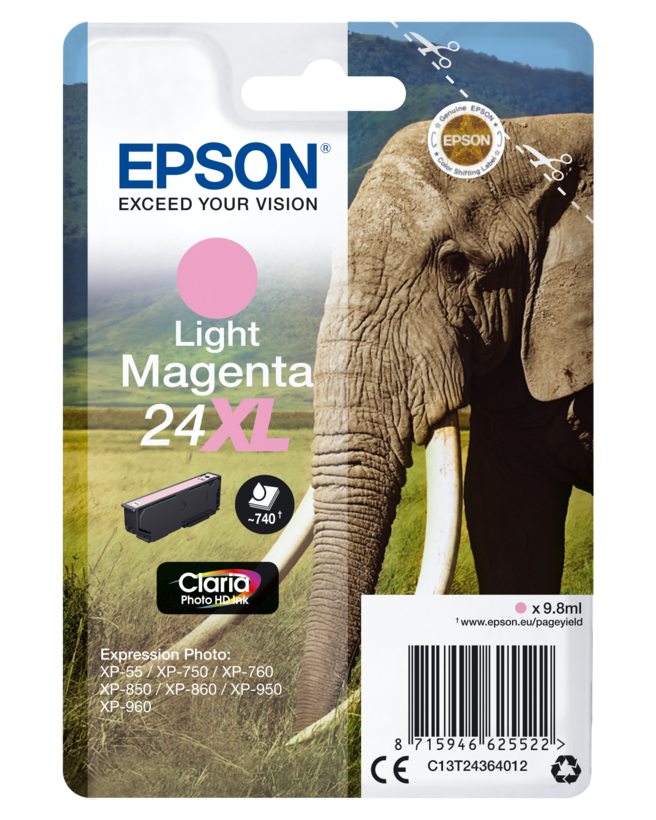 Tinteiro Epson 24XL magenta-claro