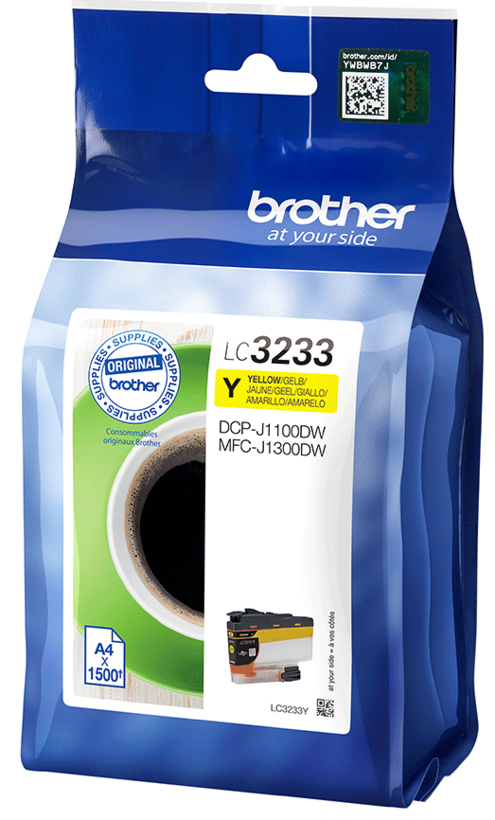 Encre Brother LC-3233Y, jaune