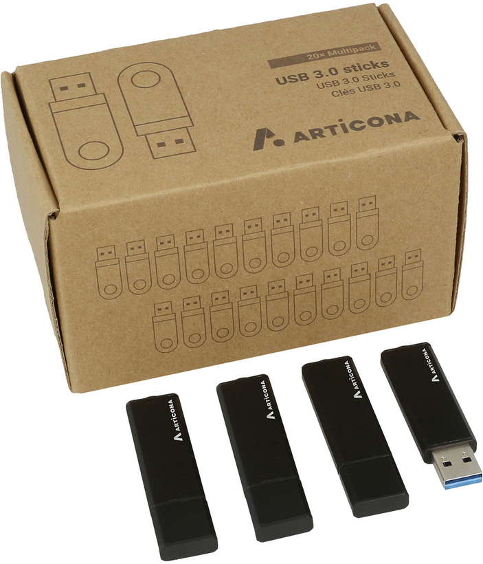 ARTICONA USB 3.0 Stick 8GB 20-pack