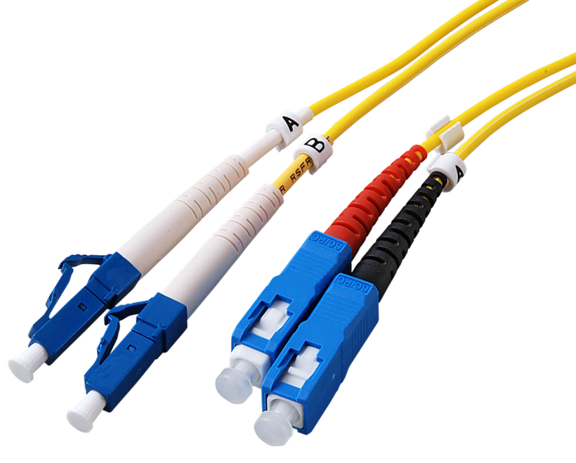 Kabel krosowy FO duplex LC-SC 1 m 9/125µ