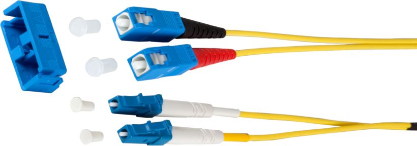 FO Duplex Patch Cable LC-SC 9/125µ 15m