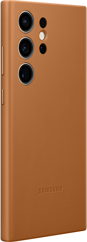 Coque cuir Samsung S23 Ultra, camel