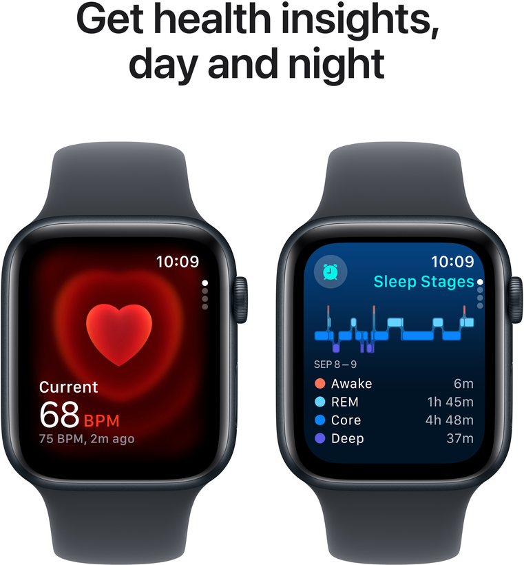 Apple Watch SE GPS 44mm Alu, noir