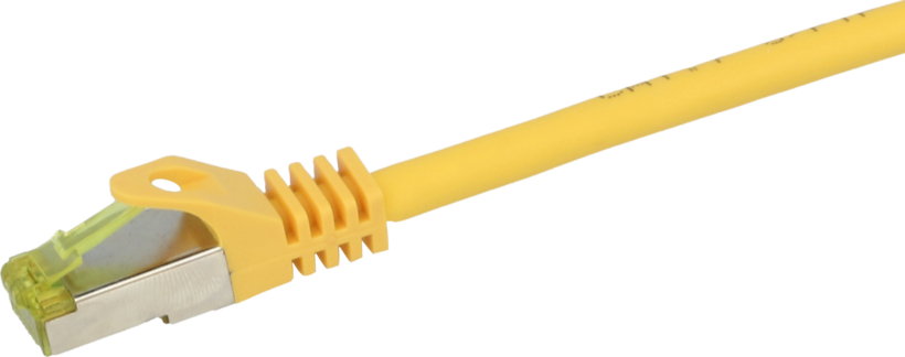 Câble patch RJ45 S/FTP Cat6a 0,25m jaune