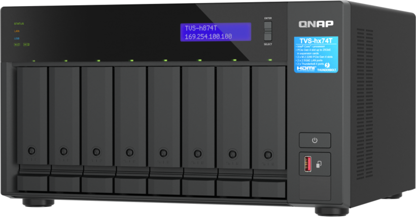QNAP TVS-h874T 32 GB 8 rekeszes NAS