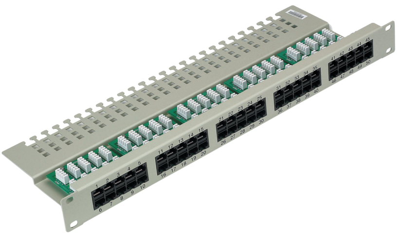 ISDN Patch Panel RJ45 LSA+ 50-way Cat3