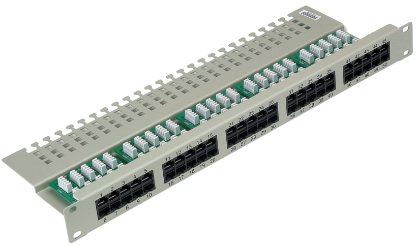 ISDN Patchpanel RJ45 LSA+ 50-fach Cat3