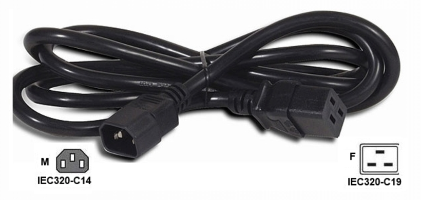 Netzkabel IEC320-C14 to C19, 10/16A