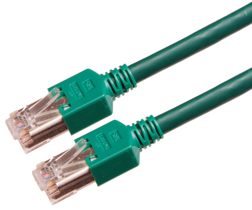 Patch Cable RJ45 S/FTP Cat5e 3m Green