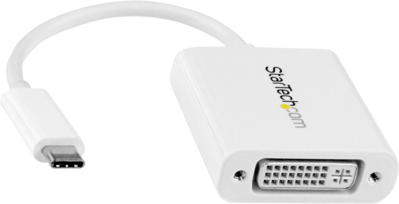 Adapter USB-C - DVI-I/f White