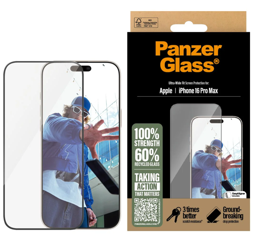 Ochr. sklo PanzerGlass iP16 Pro Max UWF