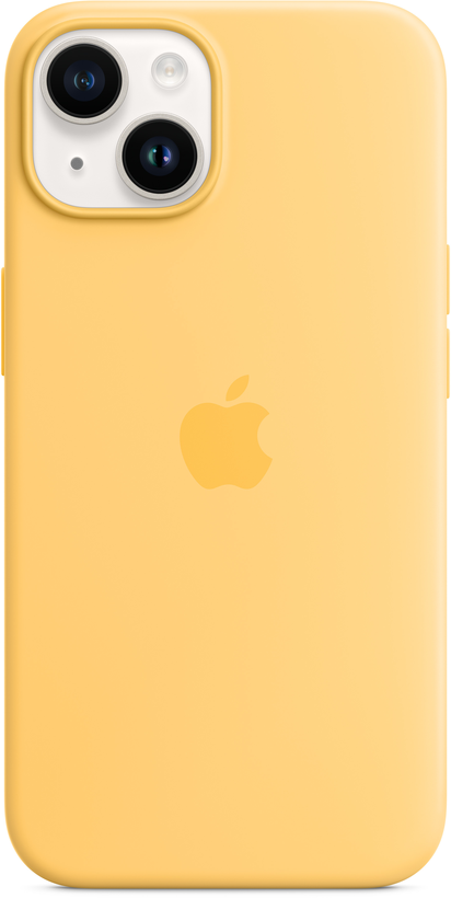 Capa silicone Apple iPhone 14 amarelo