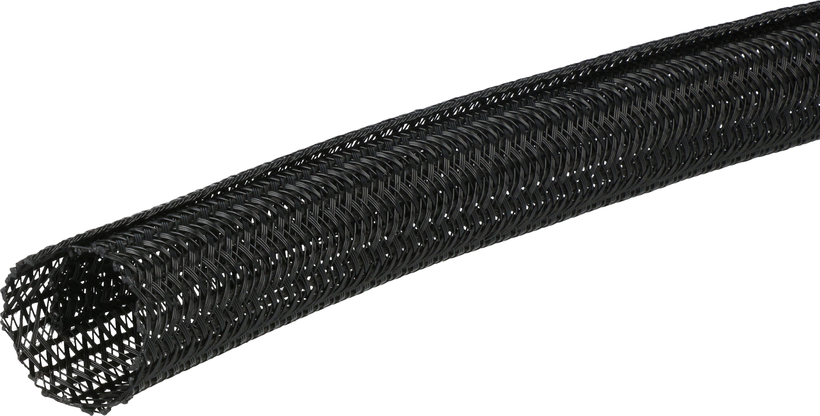Fabric Tube D=25mm 10m Black