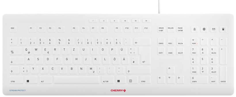 CHERRY STREAM PROTECT Tastatur weiß kaufen (JK-8502DE-0)