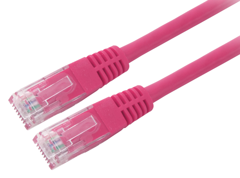 Kabel sieciowy RJ45 U/UTP Cat5e 1m, pur.