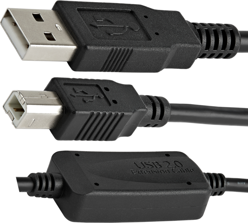 Startech : CABLE USB ACTIF A VERS B 20 M - M/M - NOIR