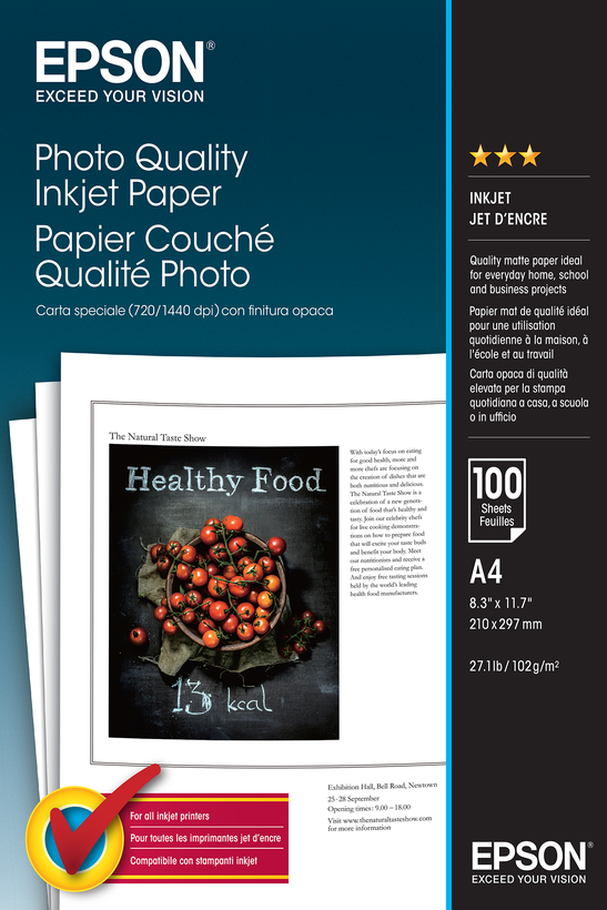 Papír Epson Photo Quality Inkjet A4