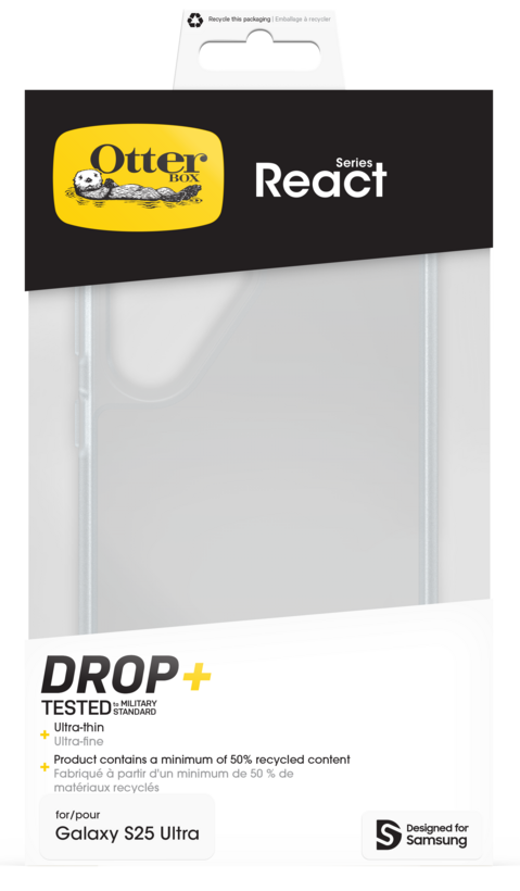 OtterBox React Galaxy S25 Ultra Clear