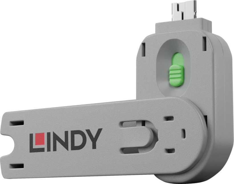 Schlüssel für USB TypA Port Schloss grün