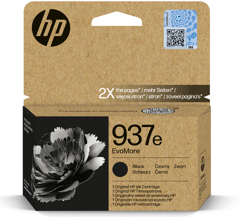 HP 937e EvoMore Tinte schwarz