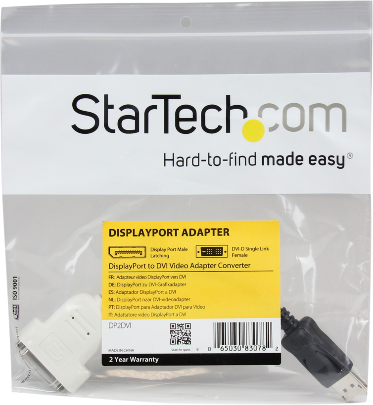 Adaptateur StarTech DisplayPort - DVI-D