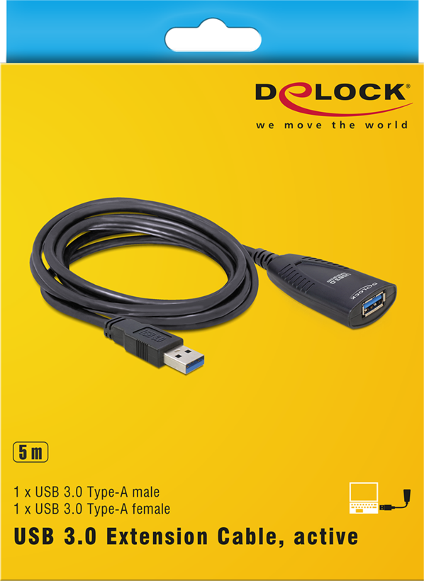 DeLOCK 30m, USB2.0 - USB2.0 USB Cable USB A Black - View #3