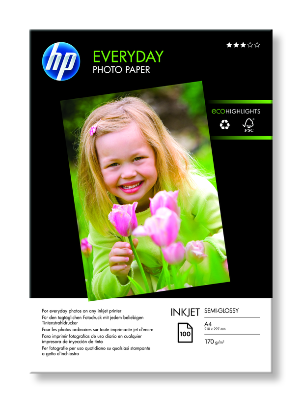 Papel foto lustroso HP Q2510A Everyday