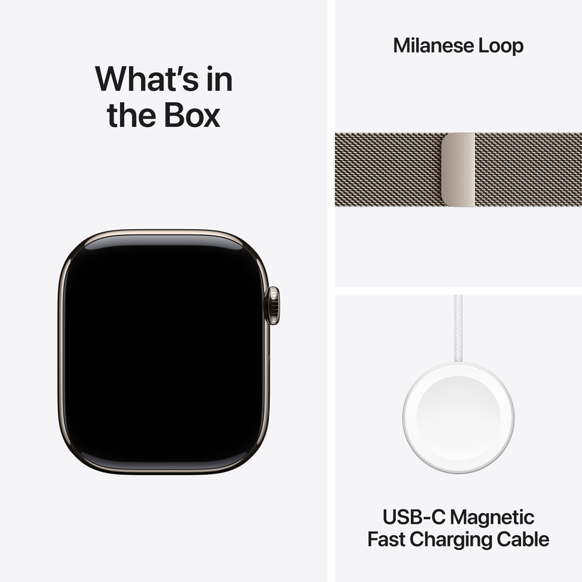 Apple Watch S10 LTE 46mm NaturalTitanium
