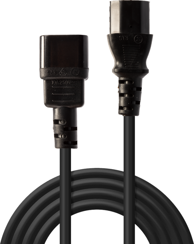 Power Cable C13 - C14 1m Black
