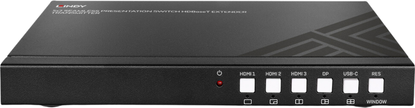Répartiteur/sélect 5:1 LINDY HDMI/DP/USB