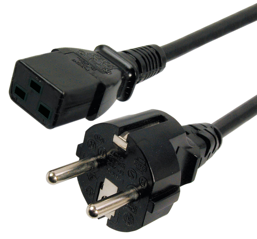 Power Cable Local/m - C19/f 3.0m Black
