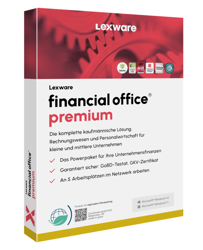 LEXWARE financial office 2025 premium for 5 User Subscription 12 Months (Autorenewal)