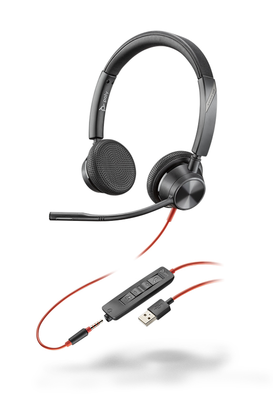 Headset Poly Blackwire 3325 USB-A