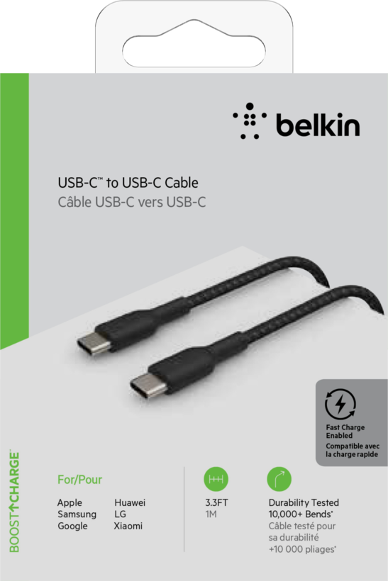 Câble Belkin USB type C - C, 1 m