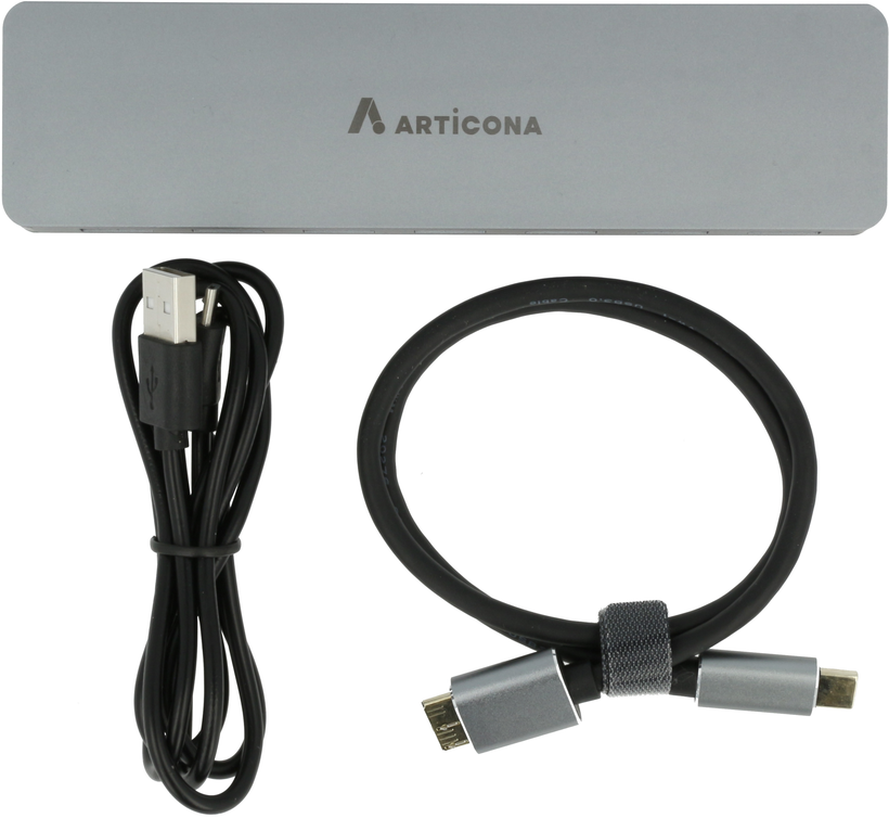 ARTICONA USB Hub 3.0 7-port USB-C Silv.