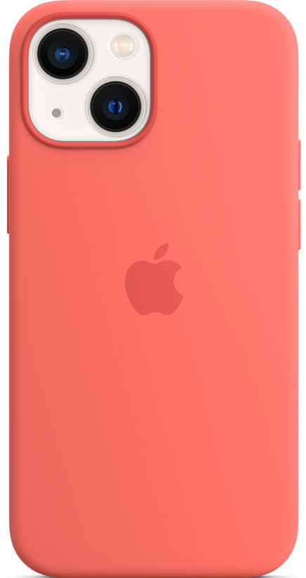 Capa em silicone com MagSafe para iPhone 13 - Giz rosa - Apple (PT)
