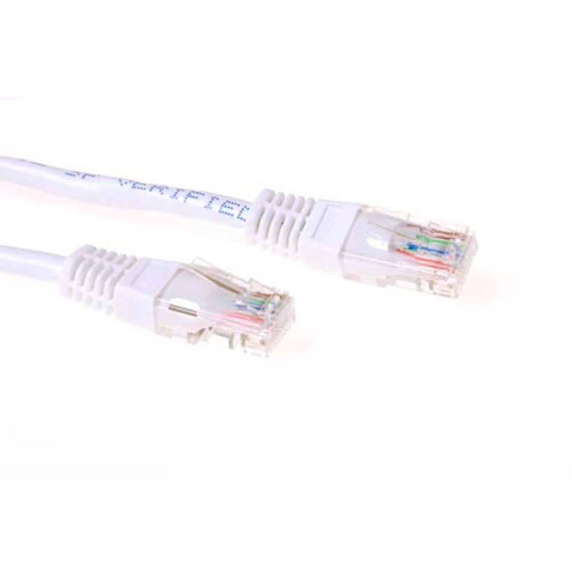 Patchkabel RJ45 U/UTP Cat6 0,5m white