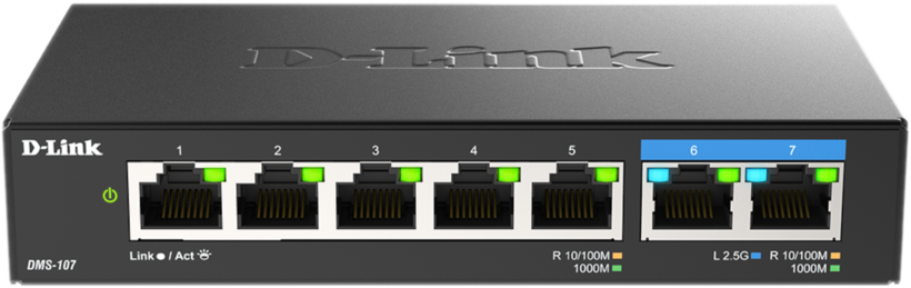 D-Link DMS-107/E 7-portos switch