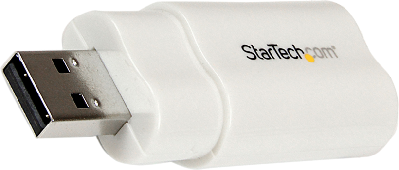 Adaptateur audio StarTech USB 2.0, blanc